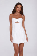 Summer Lane Mini Dress White