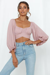 Perfect Cabrioles Crop Top Mauve