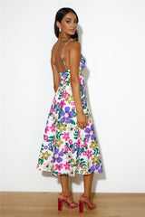 Oasis Of Love Midi Dress White