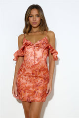 Girly Moment Mini Dress Orange
