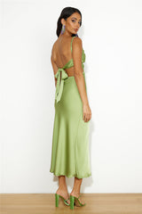 Freshest Brew Midi Dress Green
