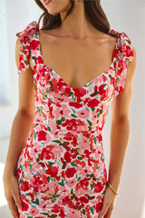 Dressed In Petals Maxi Dress Print