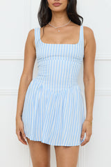 Gleaming Daylight Mini Dress Blue