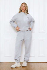 BASE Waist Fold Cuffed Sweatpants Grey Marle
