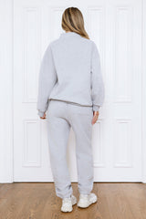 BASE Waist Fold Cuffed Sweatpants Grey Marle