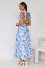 Extra Guest Maxi Dress Blue
