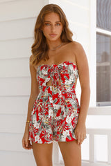 Lei On The Beach Romper Floral
