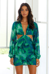 RUNAWAY Calista Ring Dress Green