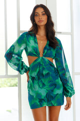RUNAWAY Calista Ring Dress Green