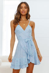 Sherry Dress Steel Blue