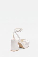 Felica Heels White Satin
