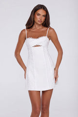 Summer Lane Mini Dress White
