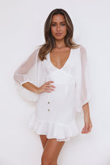 Magic Sprinkle Mini Dress White
