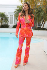 RUNAWAY Tigerlily Pant Orange Floral