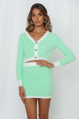 Maximum Views Guaranteed Knit Skirt Mint
