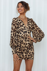 RUNAWAY Bengal Mini Dress Leopard