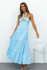 Baby Close Your Eyes Midi Dress Blue