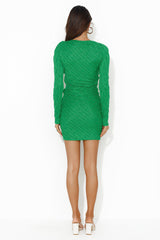 Ski Resort Mini Dress Green