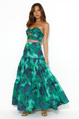 RUNAWAY Ayla Maxi Skirt Calista Green