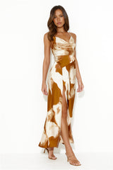Like My Style Halter Maxi Dress Rust