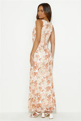 Paint Me Maxi Dress Orange