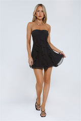 Imagine It Strapless Mini Dress Black