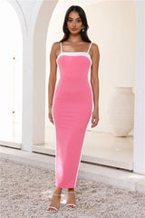 Champagne Status Maxi Dress Hot Pink