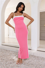 Champagne Status Maxi Dress Hot Pink