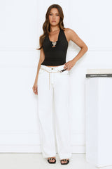 Dreamy But Polished Halter Top Black