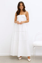 Chic At Sunset Maxi Dress White