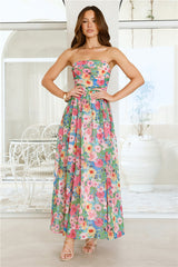 Floral Vibe Strapless Maxi Dress Floral