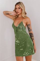 They All Know Me Mini Dress Green