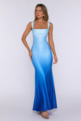Style Simplified Maxi Dress Blue