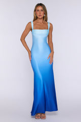 Style Simplified Maxi Dress Blue