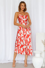 My First Time Midi Dress Red