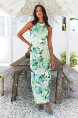 Simply Sleek Maxi Dress Green