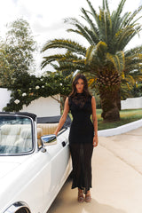 RUNAWAY Ania Midi Dress Black