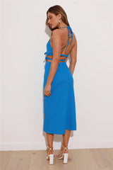 Vacation 'Fit Midi Dress Blue