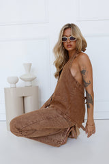LIONESS Hills Halter Top Stonewash