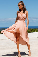 Fuel To My Fire Midi Dress Rose