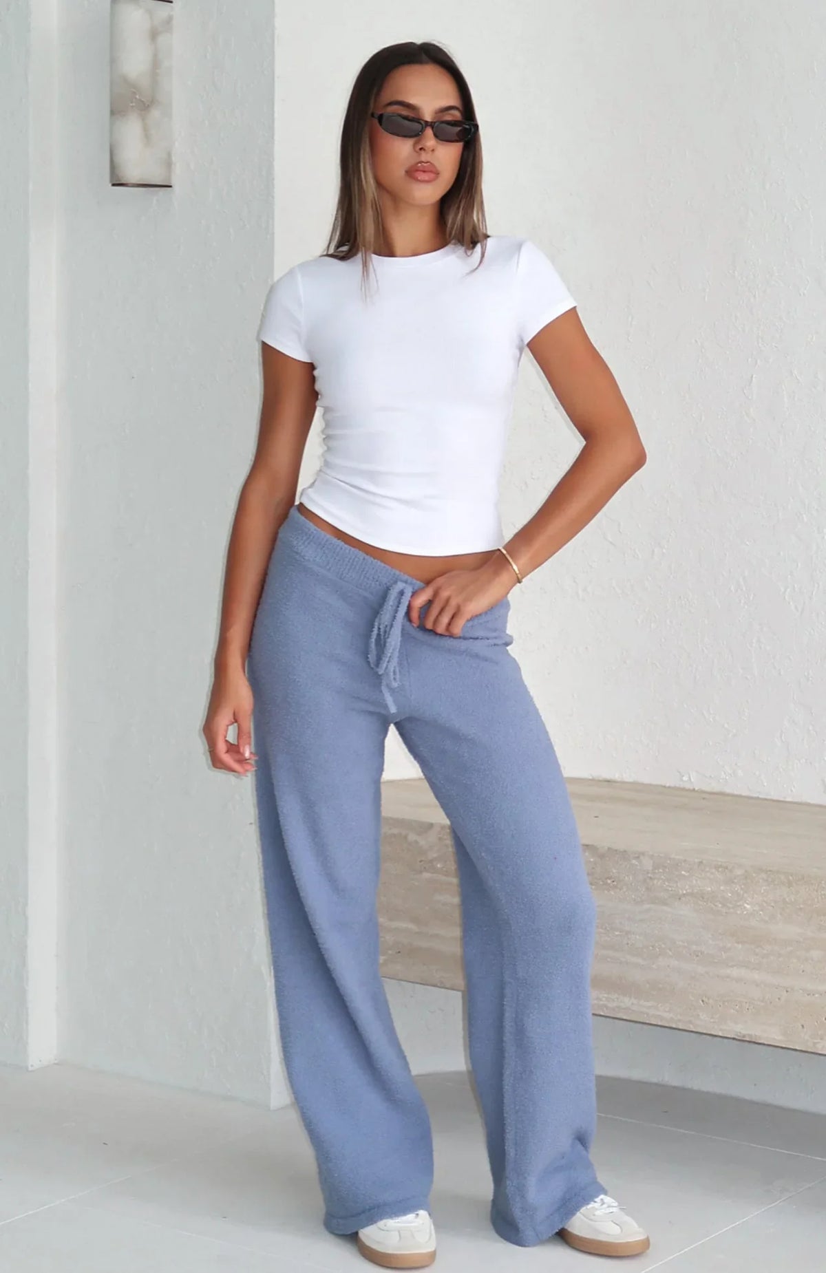 Act Natural Knit Pants Steel