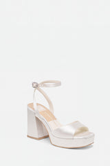 Felica Heels White Satin